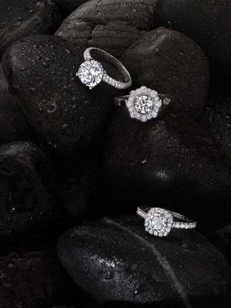 Luxury Product Photography, Engagement Ring Photography, Diamond Photography, Ring Photography, Jewellery Photography Inspiration, Jewelry Product Shots, Creative Jewelry Photography, Jewellery Photography, Rock Photography