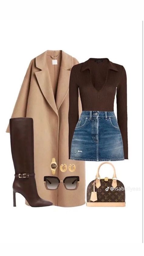 Stile Casual Chic, Chique Outfits, A Skirt, Looks Chic, Lookbook Outfits, Winter Fashion Outfits, Polyvore Outfits, Outfits Casuales, Luxury Outfits