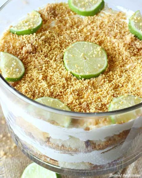 trifle recipes key lime cheesecake trifle Key Lime Trifle Desserts, Key Lime Trifle, Belle Of The Kitchen, Cheesecake Trifle, Lime Desserts, Dessert Oreo, Key Lime Cheesecake, Desserts Keto, Trifle Bowl