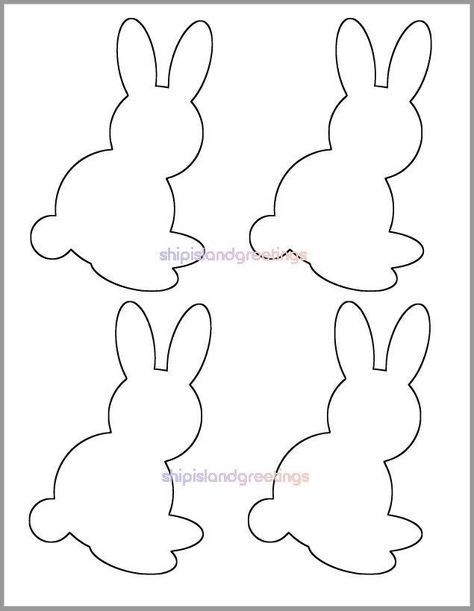 Creative Fabrica: Kids' Crafts Made Fun Bunny Template Printable Free Pattern, Spring Baby Shower Decorations, Cutout Templates, Spring Templates, Easter Art Project, Preschool Easter, Spring Template, Bunny Templates, April Crafts