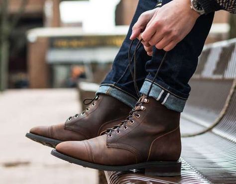 Thursday Boots | The Arizona Captain | Rugged & Resilient Thursday Boots Captain, Thursday Boots, Botas Chelsea, Boot Companies, Best Build, Goodyear Welt, Cool Boots, Wedge Boot, Combat Boots