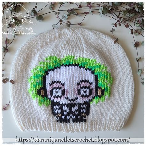 damn it Janet, let's crochet!: Mini Sea Turtle Beetlejuice Hat, Crochet Minion, Halloween Applique, Earflap Beanie, Hat Knitting Pattern, Hat Knitting, Beanie Pattern, Hat Knitting Patterns, Crochet Hook Sizes