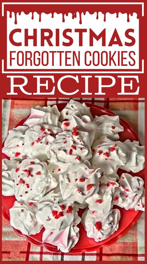 Forgotten Christmas Cookies Traditional Handmade Delight White Powder Christmas Cookies, Pressed Cookies Christmas, Dirty Snow Cookies, Christmas Forgotten Cookies, Nighty Night Cookies, Russian Cookies Christmas, Forgotten Cookies Meringue, Forgotten Cookies Christmas, Forgotten Christmas Cookies