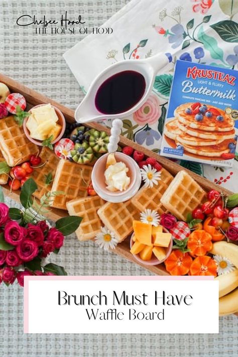 Putting together a brunch board couldn’t be easier! You can have sweet, savory or a mix of both! I went with summery fruits for this waffle board along with marionberry syrup. In the past, I’ve added bacon, sausage, eggs, etc. Check out this post over on Instagram where we shared a fun Spring pancake board. Mandalorian Party, Krusteaz Pancake Mix, Breakfast Charcuterie, Light And Fluffy Pancakes, Buttermilk Pancake, Buttermilk Pancake Mix, Rainbow Desserts, Food Set Up, Breakfast Table Setting