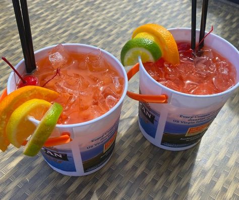 Home Recipe: Make Your Own Voodoo Bucket - Compass Cove Resort Voodoo Bucket Drink, Voodoo Juice Cocktails, Worm Bucket Drink Recipe, Rum Bucket Drinks, Rum Bucket Recipe Tipsy Bartender, Drink Bucket Recipes, Rum Buckets Recipe, Summer Bucket Drinks, Boozy Bucket Recipes