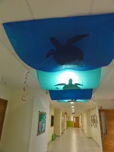 Ocean Decorations For The Classroom, Deep Sea Discovery Vbs, Ocean Commotion Vbs, Ocean Vbs, Submerged Vbs, Ocean Commotion, Ocean Classroom, Ocean Theme Classroom, 13 November