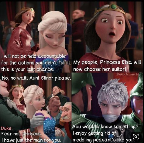 Jelsa Comics, Disney Princess Wedding Dresses, Disney Princess Wedding, Disney Princess Funny, Best Friend Questions, Frozen And Tangled, Choose Her, Jack Frost And Elsa, Jack And Elsa