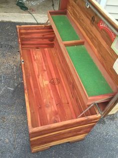 Add Cushion Top To Cedar Chest, Refinished Cedar Chest Ideas, Chest Upcycle, Hope Chest Makeover, Cedar Chest Redo, Chests Diy, Chest Makeover, Chest Ideas, Mother Daughter Projects