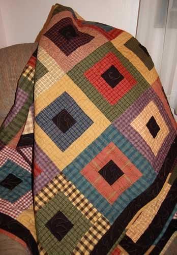 Colchas Quilting, Flannel Quilts, Plaid Quilt, Homespun Fabric, Scrap Quilt Patterns, Man Quilt, Tree Quilt, Strip Quilts, Memory Quilt