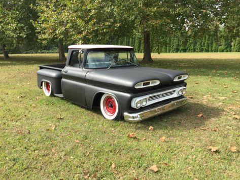 1960 Chevrolet Apache rat rod hot rod V8 350 bagged air ride white walls 1963 Chevy C10 Stepside, 1966 Chevy Truck, 1960 Chevy Apache, Chevy Apache, Rat Rod Pickup, Chevrolet Apache, 1959 Apache Truck, Chevy Stepside, 1963 Chevy Stepside C-10 Pickup