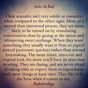 Aries in bed Lovers In Bed, Aries Man Libra Woman, Aries Virgo Compatibility, Man In Bed, Virgo Relationships, Aries Woman Sexuality, Taurus And Capricorn Sexuality, Long Love Quotes, Scorpio Sexuality