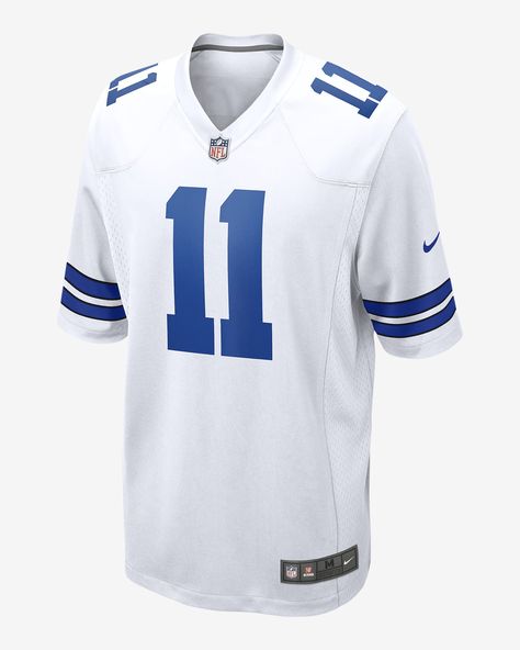 Rep your team and favorite player with the NFL Dallas Cowboys Jersey. Breathable ventilation and a loose, roomy fit help keep you comfortable on game day. Shown: White Style: 67NMDCGR7RF-2PJ Football Player Costume, Cowboy Football, Micah Parsons, Cowboys Jersey, Dallas Cowboys Jersey, Dallas Cowboy, Dallas Cowboys Football, Man Games, Nfl Dallas Cowboys