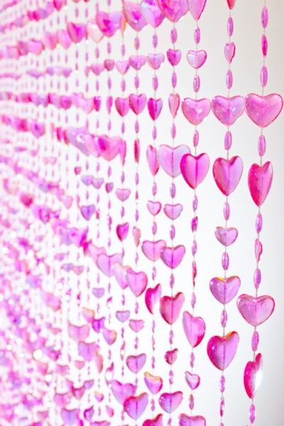 Pink heart beaded doorway curtain Beaded Curtains Heart, Y2k Door Beads, Door Beads Y2k, Pink Bead Curtain, Y2k Beaded Curtains, 2000s Door Beads, Pink Beaded Curtains, Beaded Curtains Doorway Bedroom, Heart Beaded Curtain