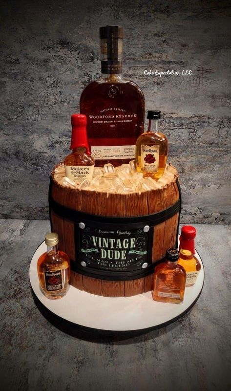 Vintage Dude Cake Makers Mark Cake, Vintage Dude Cake, Vintage Dude Birthday Party, 50th Birthday Party Decorations, 50th Birthday Party, Man Birthday, 50th Birthday, Makers Mark, Birthday Party Decorations