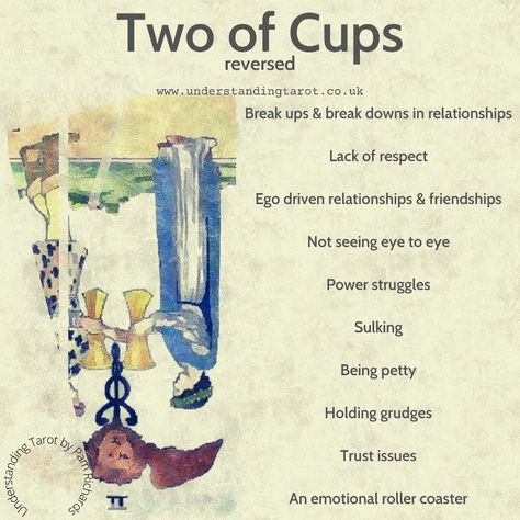 Two Of Cups Tarot Meaning Reversed, 2 Of Cups Tarot Meaning, Two Of Cups Tarot Meaning, 2 Of Cups Reversed, Two Of Cups Reversed, 2 Of Cups Tarot, Tarot Explained, Tarot Reversed, Understanding Tarot