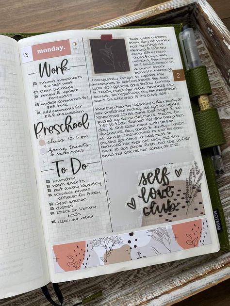 Hobonichi Layout, Minimalist Bullet Journal Layout, Planner Spread Inspiration, Hobonichi Planner, Hobonichi Cousin, Hobonichi Techo, Memory Journal, Journal Aesthetic, Planner Decorating