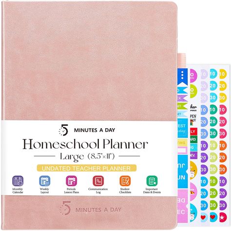 Best Homeschool Planner, Home School Planner, Homeschool Lesson Planner, Curriculum Planner, Undated Monthly Calendar, Lesson Plan Book, Homeschool Teacher, Mom Planner, Lesson Planner