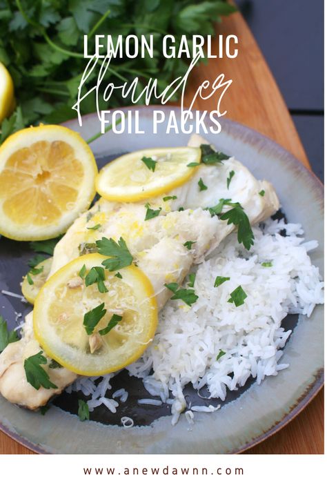 Full of lemon and garlic flavor, these Flounder Fool Packs are grilled to perfection and each bite melts in your mouth. Flounder Recipes Grilled, Flounder Fish Recipes Grilled, Grilled Flounder Recipes In Foil, Flounder On The Grill, Grilled Flounder Recipes, Flounder Recipes Baked, How To Cook Flounder, Grilled Flounder, Flounder Fish Recipes