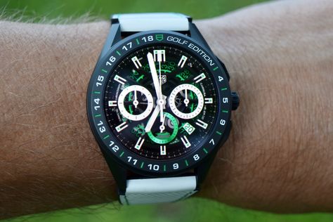 We Tried It: TAG Heuer Connected Golf Edition Watch | MyGolfSpy Golf Watch, Tag Heuer Watch, Watch Review, Tag Heuer, Golf Course, Samsung Gear Watch, Smartwatch, Apple Watch, Smart Watch