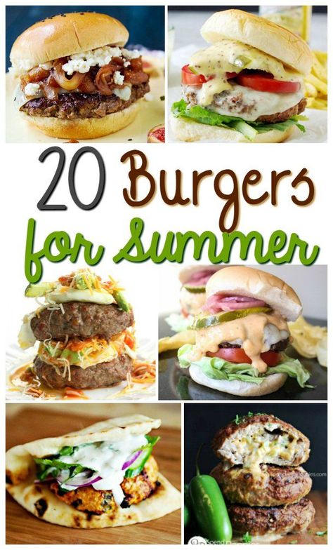 20 of the Best Gourmet Burgers for Summer Grilling – Rock Your Tastebuds! Fancy Burgers, Summer Burger, Gourmet Burgers Recipes, Summer Burgers, Grilled Burger Recipes, Easy Burger Recipe, Amazing Burger, Easy Burgers, Easy Grilling Recipes