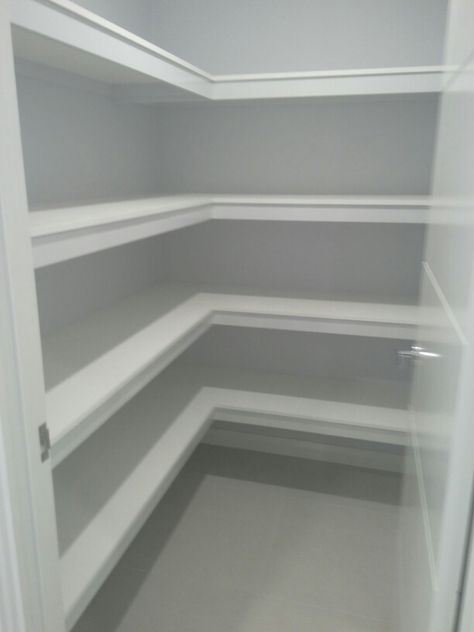 Walk In Storage Cupboard, Small Walk In Linen Closet Ideas, Walk In Cleaning Closet, Downstairs Cupboard Storage Ideas, Store Room Cupboard Ideas, Walk In Linen Closet Ideas, Walk In Linen Cupboard, Small Walk In Linen Closet, Walk In Linen Closet Design