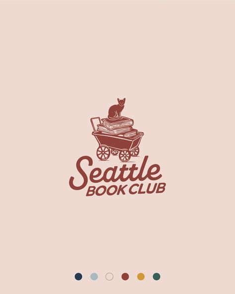 Look what we made! 🫶 Sam @TheSeattleBookClub hired me to design their visual brand identity, and we are both so happy with the final result. Seattle Book Club collects and resells used, well-loved, and vintage books, all while championing sustainability and community. 📚✨ I’ll be sharing more from this project later on, but for now swipe through to see the logos, alternate marks, and bookmark designs —all custom made with so much love. Book Club Logos, Book Club Logo, Bookmark Designs, Frame By Frame Animation, Music Poster Design, Club Logo, Marketing Collateral, Creative Skills, Custom Illustration