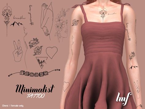 The Sims Resource - IMF Tattoo Minimalist Sims 4 Cc Accessory Mesh Top, Sims 4 Minimalist Tattoo Cc, Ts4 Tattoos Cc, Sims4 Piercing Cc, Sims4 Cc Tattoos, Ts4 Tattoo Cc, Sims4 Tattoos, Sims 4 Tattoos Cc, Sims 4 Tattoo Cc