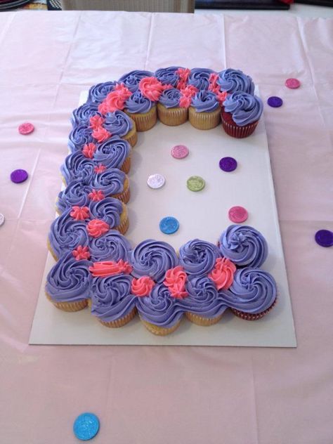 Letter C Cupcake Cake, Letter Cupcakes, Happy Birthday Letter, Pull Apart Cupcake Cake, Cake Lettering, Birthday 4, Birthday Letter, Pull Apart Cupcakes, Surprise Cake