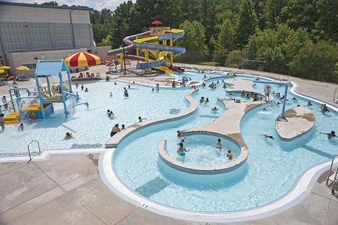 Water slides and lazy rivers: What you’ll find at Gwinnett pools Giant Water Slide, Camping France, Public Pool, Lap Swimming, Family Compound, Aqua Park, Piedmont Park, Building Stone, Lazy River