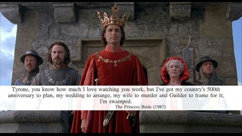 Prince Humperdink, Bride Red Dress, Red Dress Pattern, Princess Bride Quotes, Chris Sarandon, Fred Savage, Cary Elwes, The Princess Bride, Robin Wright