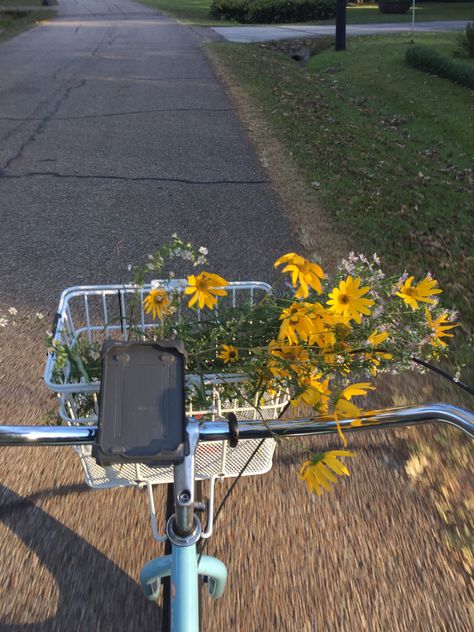 Old Bike Aesthetic, Blue Bike Aesthetic, Bicycle Aesthetic, Aesthetic 60s, Aesthetic Bike, Cute Bike, Bike Gadgets, Playlist Pics, Bike With Basket