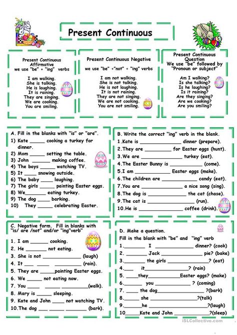 Present continuous - English ESL Worksheets Past Progressive, Present Continuous Worksheet, Tense Worksheet, Tenses Exercises, Bingo Patterns, Struktur Teks, Present Progressive, Past Continuous, English Grammar Exercises