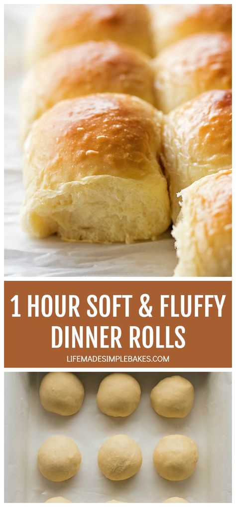 Warm buttery dinner rolls from scratch in just 60 minutes. These 1 hour soft & fluffy dinner rolls are so easy to make they're sure to become a family favorite! #dinnerrolls #homemaderolls #bread #1hourrolls #easyrolls Whipped Honey Butter, Buttery Dinner Rolls, Rolls From Scratch, Fluffy Dinner Rolls, Whipped Honey, Dinner Roll, Homemade Rolls, Easy Rolls, 30 Minute Dinners