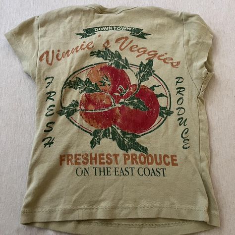 Urban outfitters veggies baby tee Just trying to get... - Depop Urban Baby, Estilo Hippie, Dream Clothes, Baby Tee, Look Cool, Infant Tees, I Dress, Diy Clothes, Aesthetic Clothes