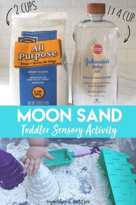 Vetenskapliga Experiment, Sands Recipe, Outdoor Activities For Toddlers, Moon Sand, Sensory Activities Toddlers, Sensory Activity, Pack N Play, Toddler Sensory, Toddler Play