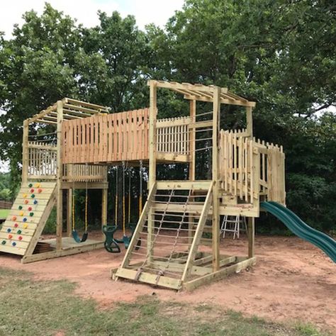 Diy Backyard Playset, Custom Playset, Diy Playset, Playset Diy, Playset Plans, Backyard Playset, Outdoor Playset, Kids Play Set, Diy Playground