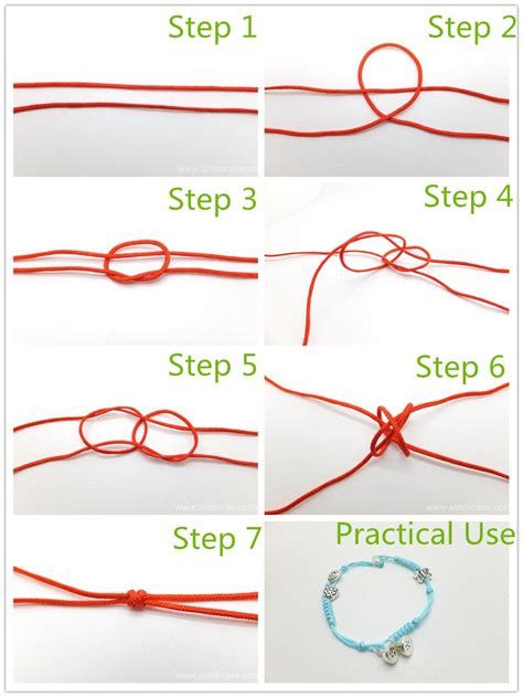 DIY Knot Bracelets Pictures, Photos, And Images For Diy Knot Bracelet, Tie A Bracelet, Adjustable Knot Bracelet, Friendship Bracelet Instructions, Friendship Bracelet Knots, Knots Jewelry, Sailor Knot Bracelet, Sliding Knot Bracelet, Making Friendship Bracelets