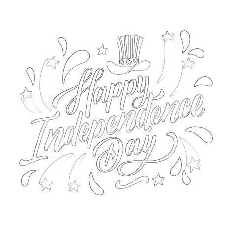 Independence Day Writing Style, Independence Day Coloring Pages, Independence Day Dance, Dance Coloring Pages, Joyous Celebration, Beautiful Handwriting, National Holidays, Cursive Writing, Fireworks Display