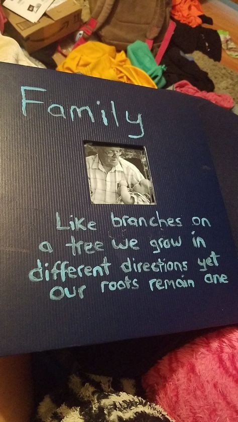 Family photo album featuring a quote found on pinterest and lots of old photos. Made for my grandma as a birthday present #photoalbum #family #quote Quotes For Photo Albums Book, Family Photo Album Title Ideas, Scrapbook For Grandma, Scrapbook Ideas For Grandma, Scrapbook Ideas Family Memories, Family Album Ideas, Family Photo Album Ideas, Family Scrapbook Ideas, Family Tree Album