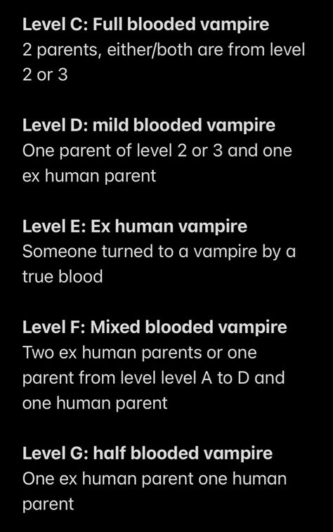 How To Write A Vampire Story, Vampire Story Title Ideas, Vampire Book Title Ideas, Vampire Hierarchy, Different Types Of Vampires, Vampire Abilities List, Types Of Monsters List, Vampire Story Ideas, How To Be A Vampire