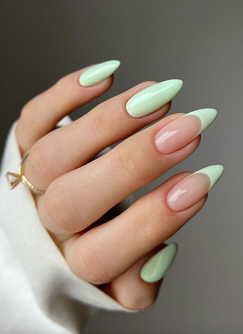 47 Cute Spring Nails Designs + Nail Art Ideas We Loving in 2024 Spring Acrylic Nails, Cute Spring Nails, Summery Nails, Her Nails, Pastel Nails, Chic Nails, Cute Acrylic Nails, Green Nails, Almond Nails