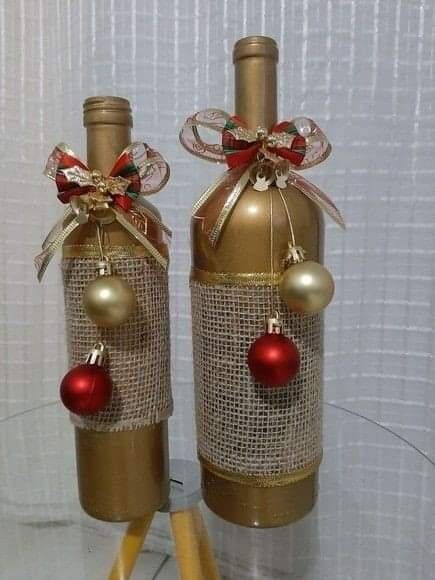 Christmas Bottles Decoration Xmas, Christmas Bottle Decorations, Christmas Bottles Decoration, Christmas Bottle Ideas, Bathroom Design Boho, Bedroom Design Rustic, Bathroom Design Vintage, Boho Kitchen Design, Vintage Bathroom Design