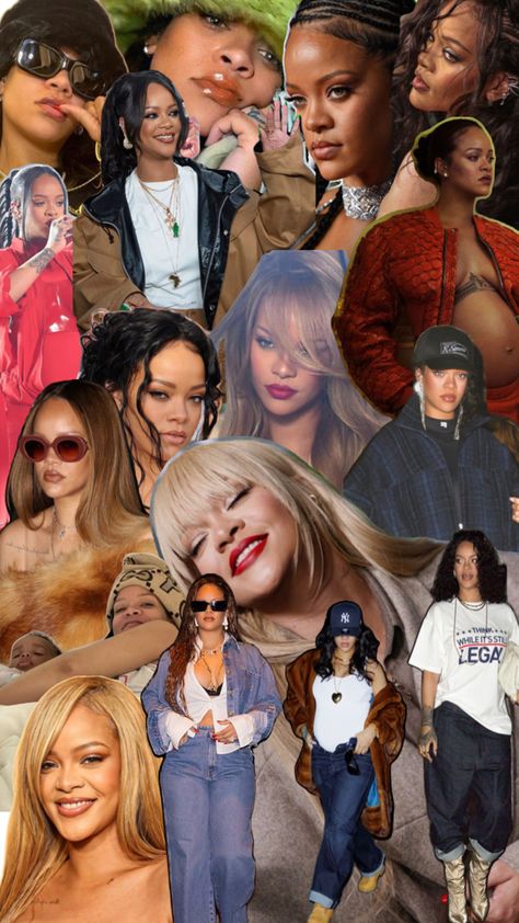 Rihanna Collage, Rihanna Riri, Collage Wallpaper, Wallpaper Collage, Rihanna, Collage, Kos