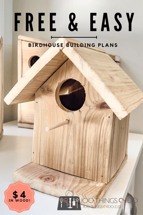 Free birdhouse plans - 100 Things 2 Do How To Build Bird Houses, A Frame Birdhouse, Free Plans For Wood Projects, Birdhouse Blueprints, Bird House Painting Ideas Simple, Birdhouse Diy Plans, Free Birdhouse Plans, Birdhouses Diy, Birdhouse Woodworking Plans