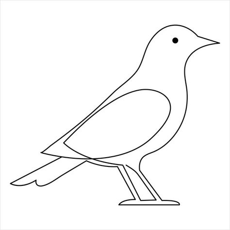 Page 2 | Simple Bird Outline Images - Free Download on Freepik Birds Outline, Bird Outline, Bird Template, Outline Images, Creative Corner, Outline Drawings, Bird Pictures, Applique Patterns, Psd Files