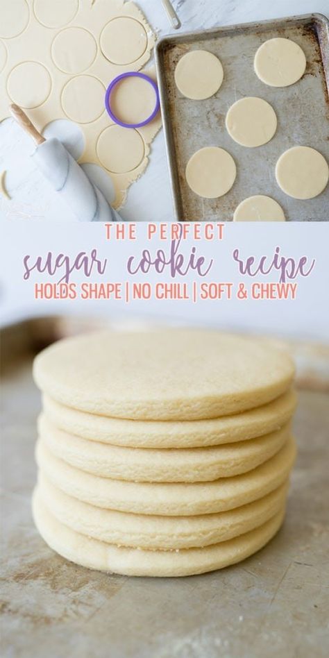 Sugar Cookie Recipe No Chill, Bbq Dessert, Cooking With Karli, Perfect Sugar Cookies, Best Sugar Cookie Recipe, Cookie Cakes, Torte Cupcake, Chill Time, Sugar Cookie Recipe