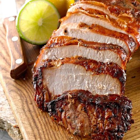 Roast Pork Loin with Caramelized Onions and Sherry Wine Sauce Recipe | Sur La Table Smoked Pork Loin Roast, Smoked Pork Loin, Cuban Dishes, Sherry Wine, Roast Pork, Pork Loin Roast, Beans Recipe, Cuban Recipes, Wine Sauce