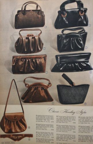 1940s bag fashion. 1947 handbags 1940 Style, Bags Online Shopping, Authentic Designer Handbags, Perfect Handbag, Handbags And Purses, 40s Fashion, Classic Handbags, Vintage Purses, Old Fashion