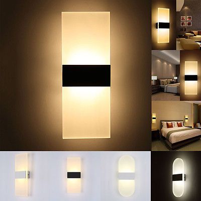 LED-Wall-Lights-Indoor-Lighting-Sconce-Hallway-Aisle-Living-Room-Lamp-3w-5w-7w Table Lamps Uk, Porch Wall Decor, Lighting Sconces, Bedroom Bedside Lamp, Living Room Red, Lighting Lamp, Wall Sconces Bedroom, Sconces Bedroom, Trendy Living Rooms