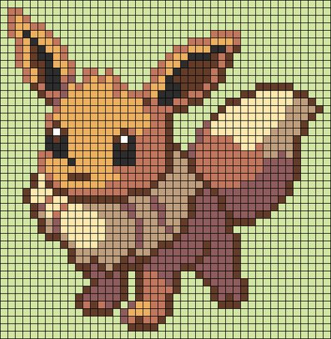 Alpha pattern #122818 | BraceletBook Alpha Pattern 32x32, Pokemon Tapestry Crochet, Animal Crossing Alpha Pattern, Pokemon Alpha Pattern, Pokemon Alpha, Pixel Grid, Crochet Cushion Pattern, Pokemon Cross Stitch, Grid Patterns